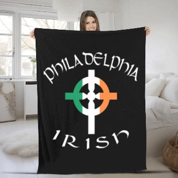 Discover Ireland Pride Philadelphia Irish Celtic Cross Fleece Blankets