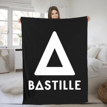 Discover Bastille Rock Band Triangle Logo Fleece Blankets