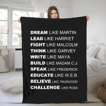 Discover Black Power Fleece Blankets