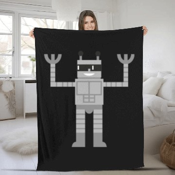 Discover hero robot Fleece Blankets