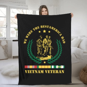 Discover Vietnam Veteran ,We Were The Best America HAD Fleece Blankets