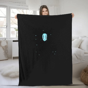 Discover no face Fleece Blankets