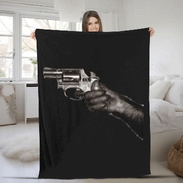 Discover Monkey With Gun Fleece Blankets