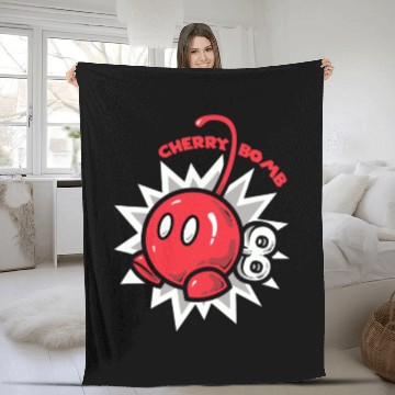 Discover Cherry Bomb Fleece Blankets