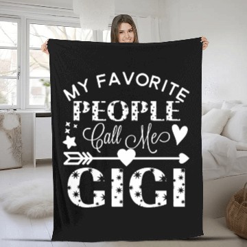 Discover my favorite people call me gigi girlfriend Fleece Blankets