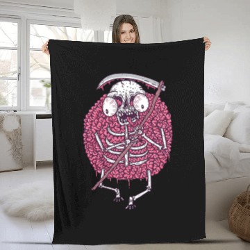 Discover creepy horror Fleece Blankets