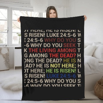 Discover He is Risen 3D Fleece Blankets