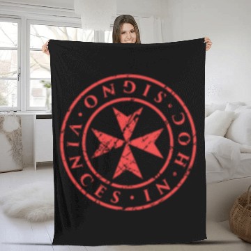 Discover Knights Templar Maltese Cross Fleece Blankets