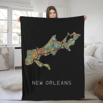 Discover new orleans Fleece Blankets