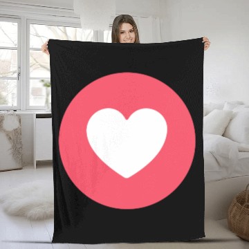 Discover Fleece Blankets Fleece Blankets facebook circle heart love