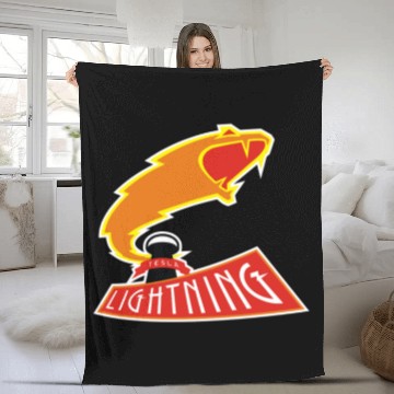 Discover Tesla Lightning The History League Fleece Blankets