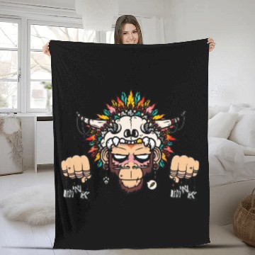 Discover Ape Ache Fleece Blankets