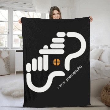 Discover I LOVE PHOTOGRAPHY Fleece Blankets