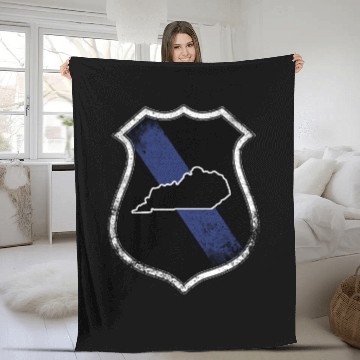 Discover Kentucky State Police KY State Police Fleece Blankets