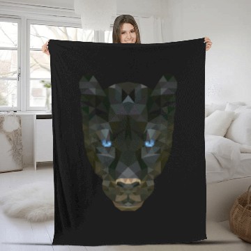 Discover PANTHER WILDERNESS WILD JUNGLE CAT KITTIE BLACK Fleece Blankets