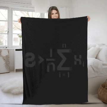 Discover B Greater Than Average Funny Math Joke Fleece Blankets