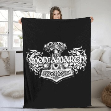Discover AMON AMARTH VIKING HORSES Official Licensed horse Fleece Blankets