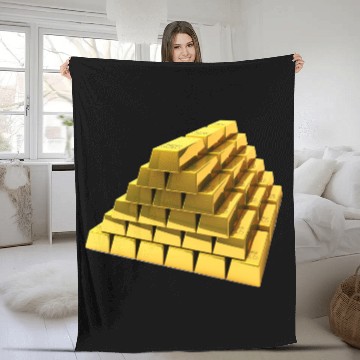 Discover Gold Fleece Blankets