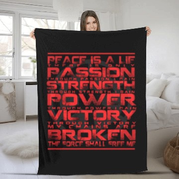 Discover The force - The force shall free me star wars Fleece Blankets