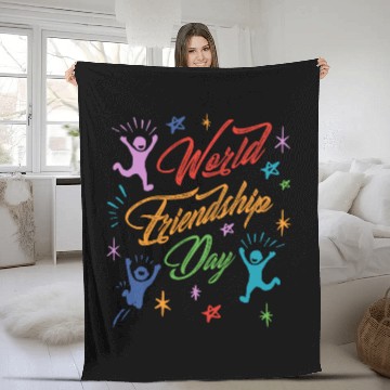 Discover World Friendship Day Fleece Blankets