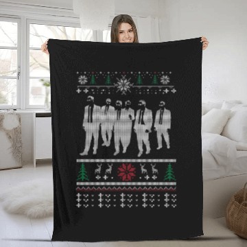 Discover Christmas sweater for Reservoir dogs fac Fleece Blankets