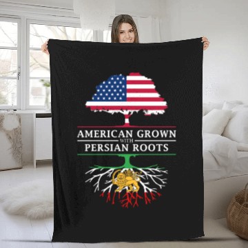 Discover American Grown with Persian Roots Persia Design Fleece Blankets