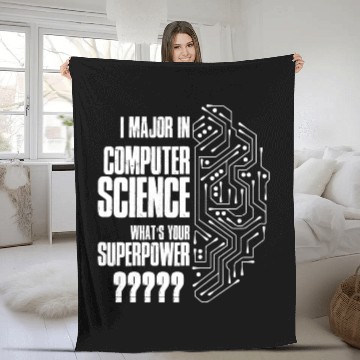 Discover I Major In Computer Science Fleece Blankets