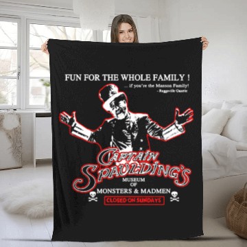Discover Captain Spaulding - Museum of monsters and madme Fleece Blankets