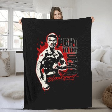 Discover Bloodsport - Fight to the death freaking Fleece Blankets