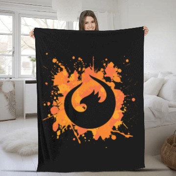 Discover UI5 Phoenix Splash Orange Fleece Blankets