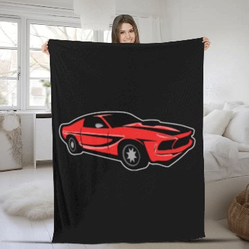 Discover American Muscle Car Fleece Blankets