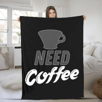 Discover Need Coffee - Dad & Son Funny Matching Fleece Blankets