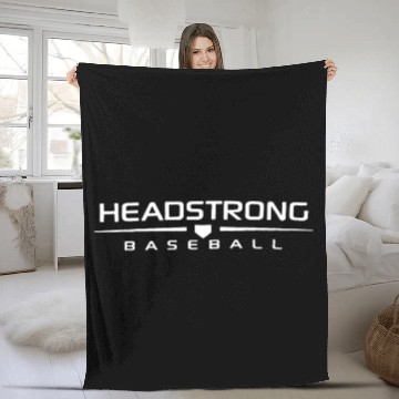 Discover NAVY BLUE HEADSTRONG BASEBALL DRI FIT ADULT UNDER Fleece Blankets