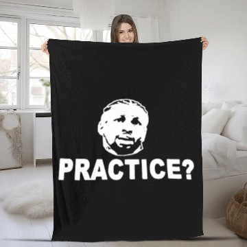 Discover Allen Iverson practice Philadelphia 76Ers softball Fleece Blankets
