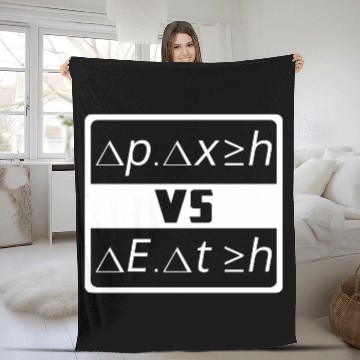 Discover Werner Heisenberg science blurs Pyhsik Fleece Blankets