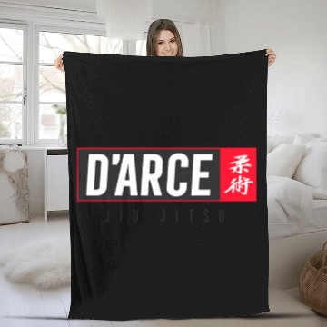 Discover Jiu Jitsu Black Belt Darce Dark Gift Martial Arts BJJ Fleece Blankets