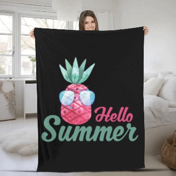 Discover summer sun beach holiday lake sea gift idea Fleece Blankets