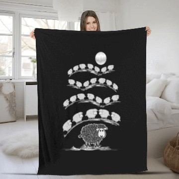 Discover I Am Black Sheep Fleece Blankets