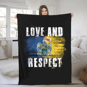 Discover Love and Respect Jalisco Flag Jalisciense Mexico Fleece Blankets