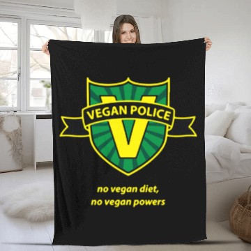 Discover Vegan police scott pilgrim Fleece Blankets