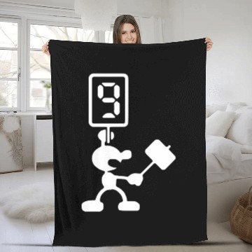 Discover Mr Game Watch Judge Fleece Blankets Gildan Mario Bros Game