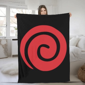 Discover Uzumaki Clan symbol crest otaku cosplay anime fa Fleece Blankets