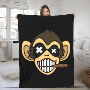 Discover Monkey Fleece Blankets