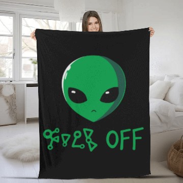Discover F Off Fleece Blankets
