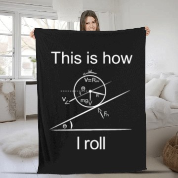 Discover this is how i roll - physics science Fleece Blankets