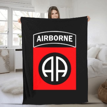 Discover 82ND AIRBORNE us army airborne ranger Fleece Blankets