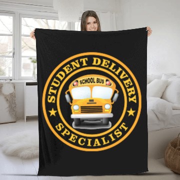 Discover SCHOOL BUS DRIVER STUDENT DELIVERY SPECIALIST Fleece Blankets