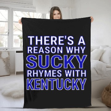 Discover Sucky Kentucky Fleece Blankets