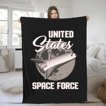 Discover united states space force Fleece Blankets