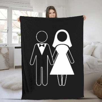 Discover Bride And Groom Fleece Blankets